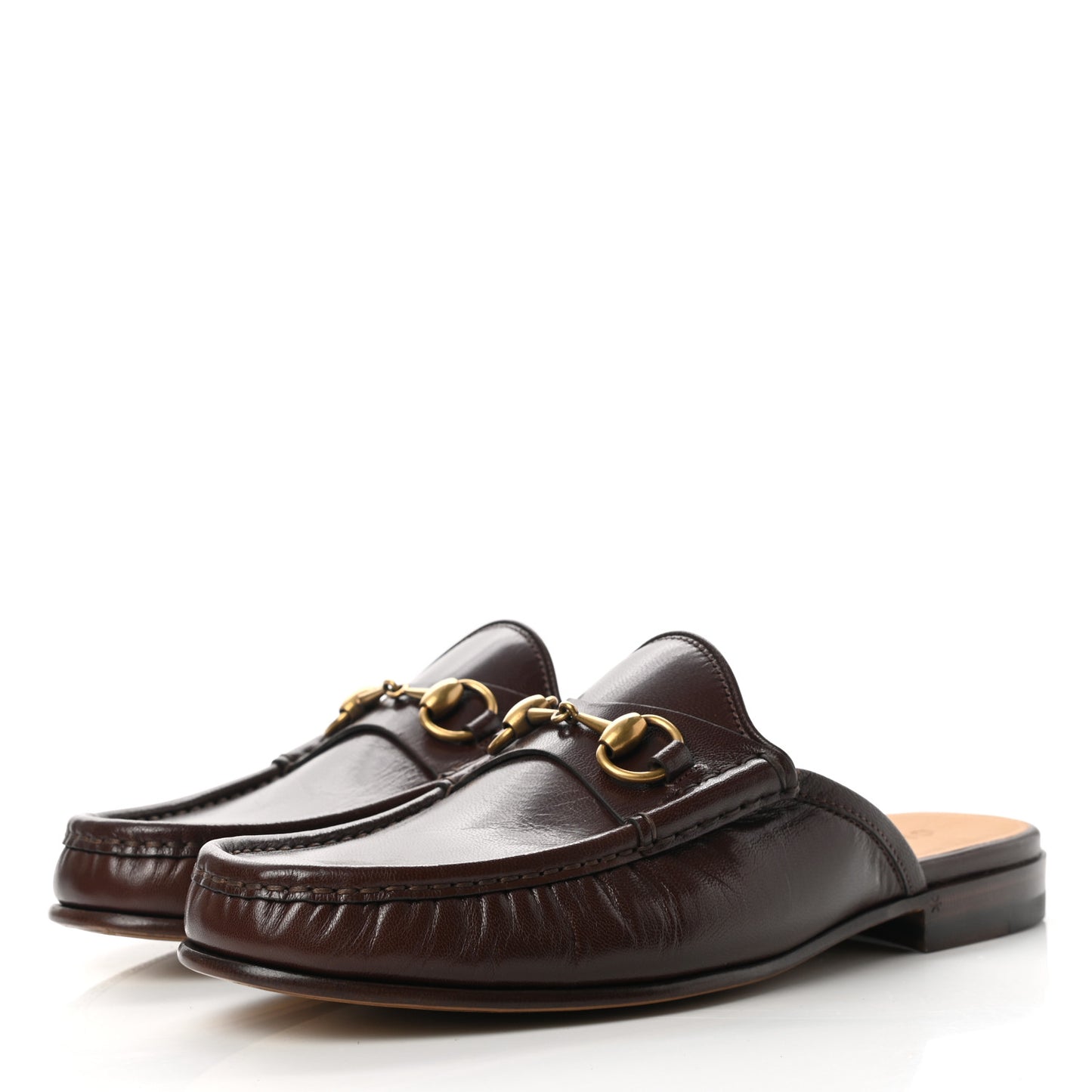 Calfskin Mens Princetown Slippers 7.5 Fondente Brown