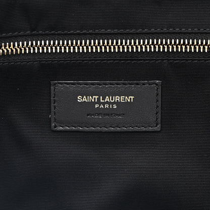 Saint Laurent Lambskin Quilted Maxi Icare Shopping Tote Black 9 of 14