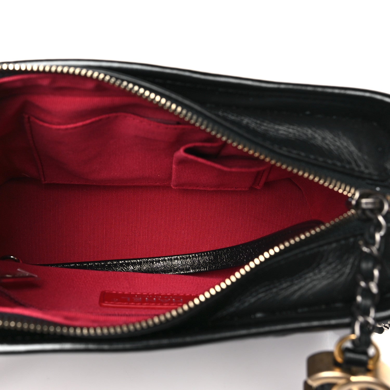 Chanel Aged Calfskin Quilted Small Gabrielle Hobo Black 5 of 10