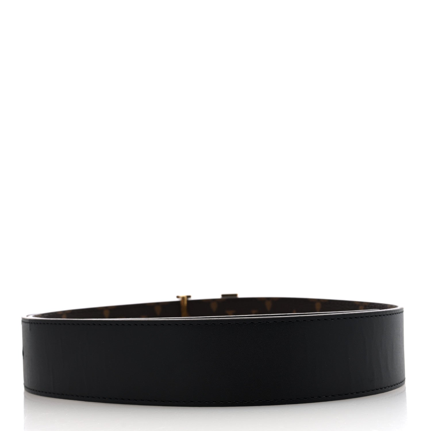 Louis Vuitton Calfskin Monogram 30mm LV Initiales Reversible Belt 90 36 Black 4 of 6