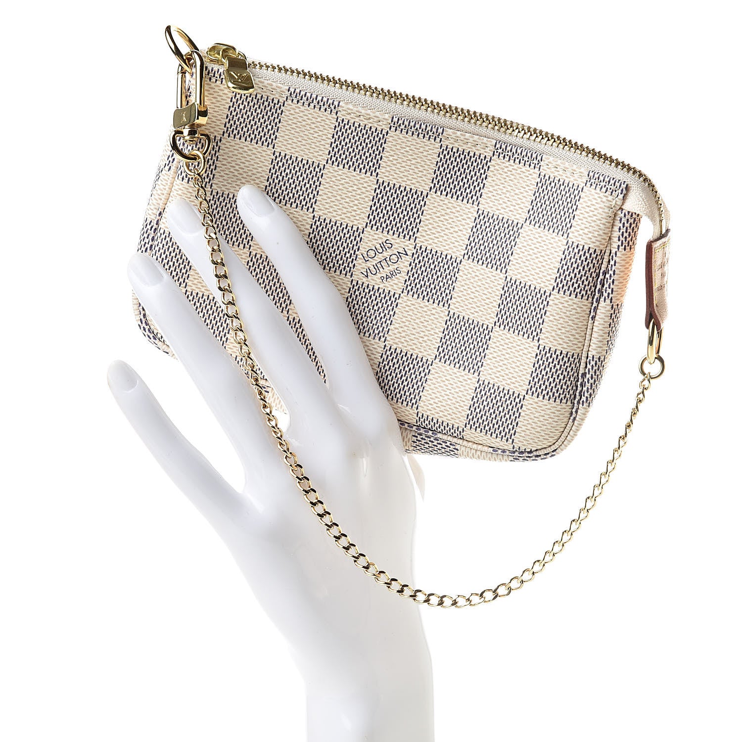 Louis Vuitton Damier Azur Mini Pochette Accessories 2 of 8