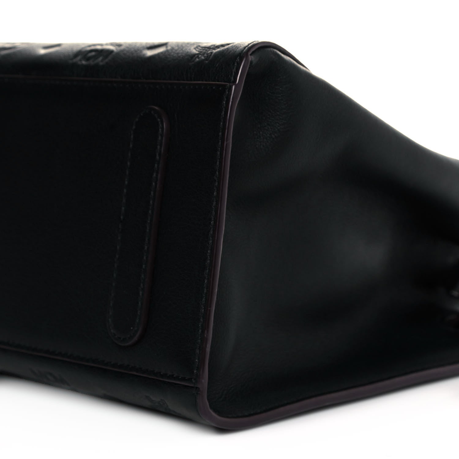 MCM Calfskin Ottomar Monogram Medium Essential Tote Black 9 of 9
