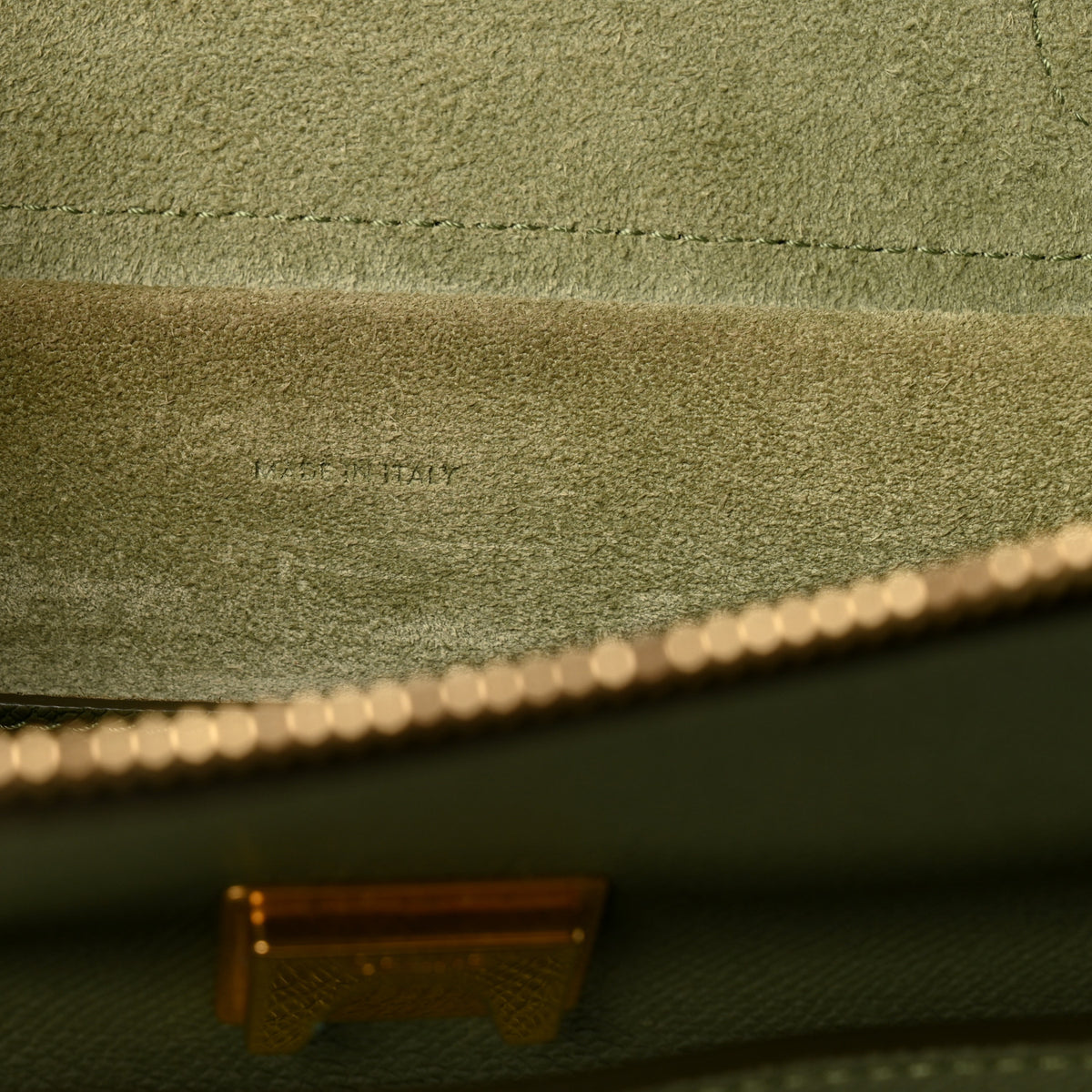Celine Grained Calfskin Micro Belt Bag Army Green 6 of 10