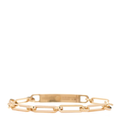 Hermes 18K Yellow Gold Diamond Pave PM Kelly Chaine Bracelet SH 2 of 4