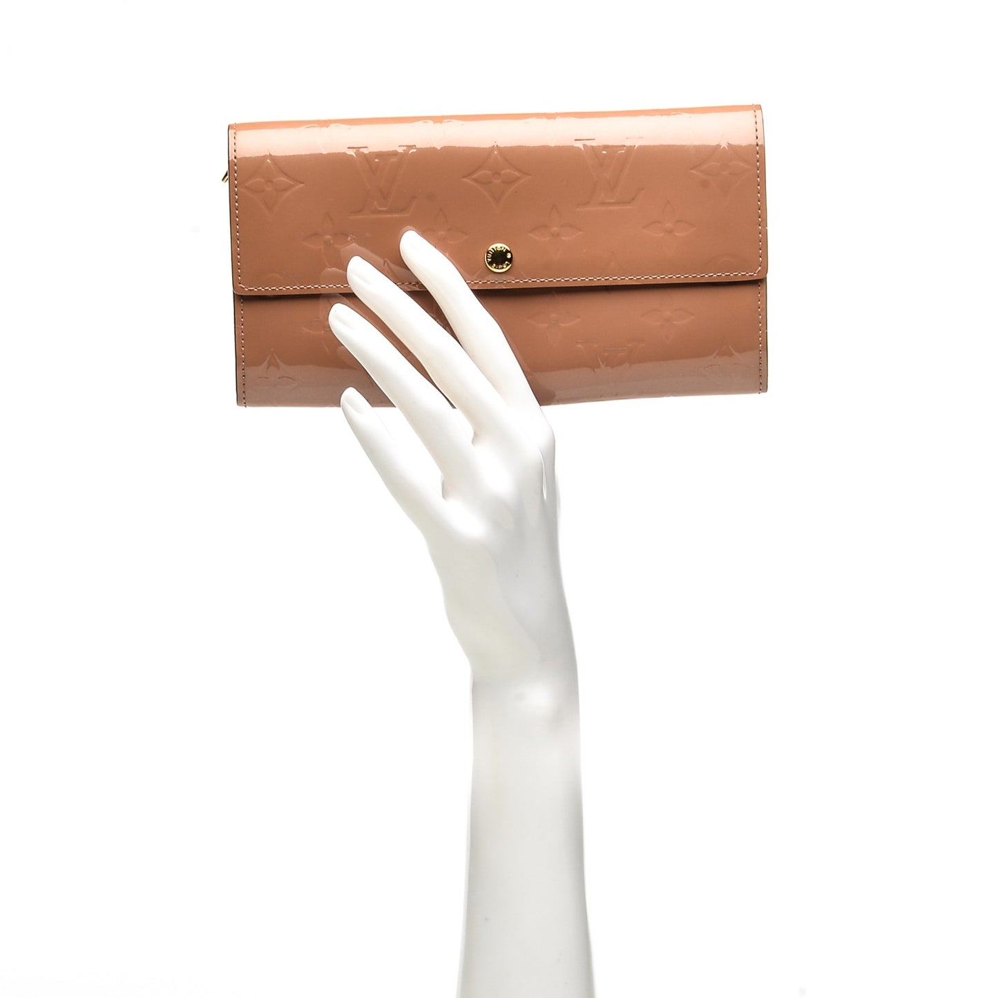 Vernis Sarah Wallet Rose Velours