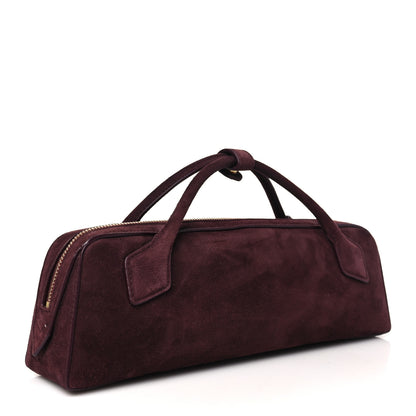 Alaia Suede Goatskin Teckel Clutch Rouge Grenat 4 of 10