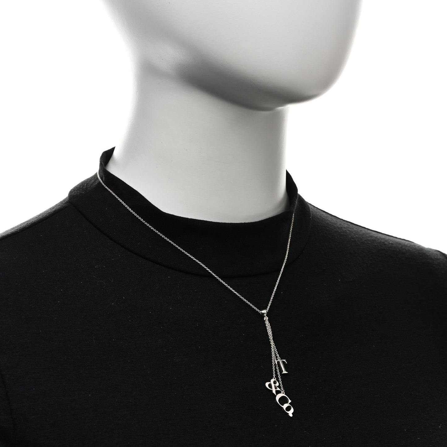 Sterling Silver Letters Lariat Necklace