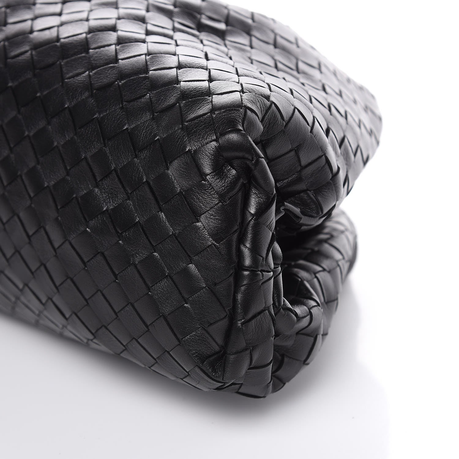 Bottega Veneta Nappa Maxi Intreccio The Pouch Oversized Clutch Black 9 of 9