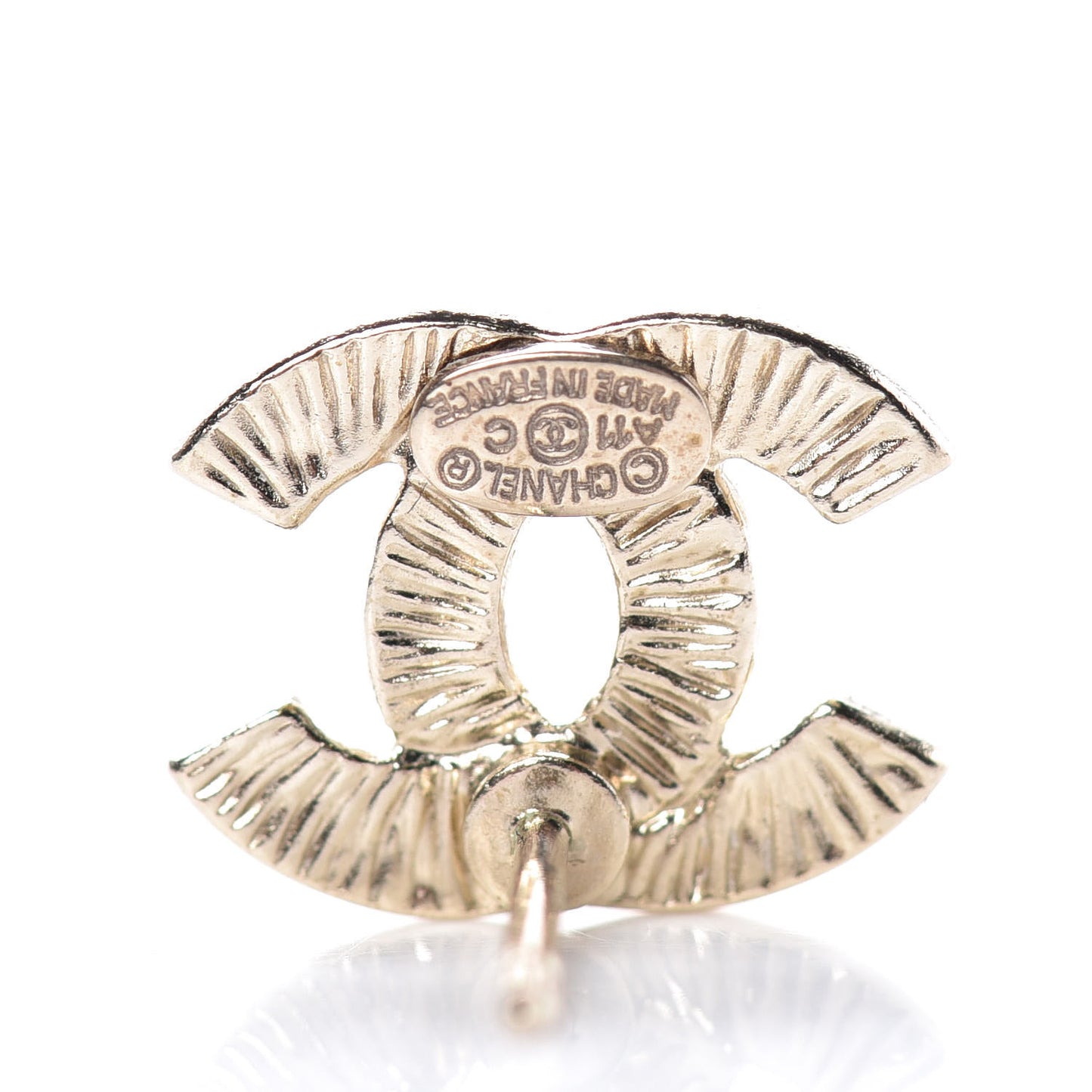 Crystal CC Earrings Gold