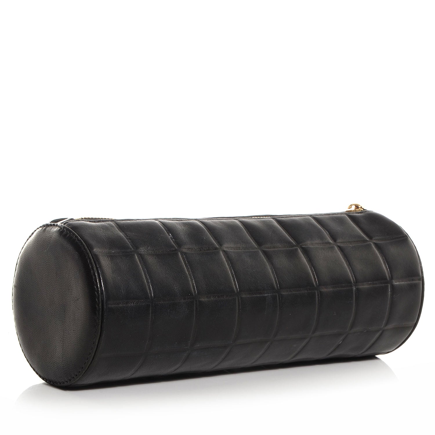Chanel Lambskin Chocolate Bar Cosmetic Pouch Black 3 of 6