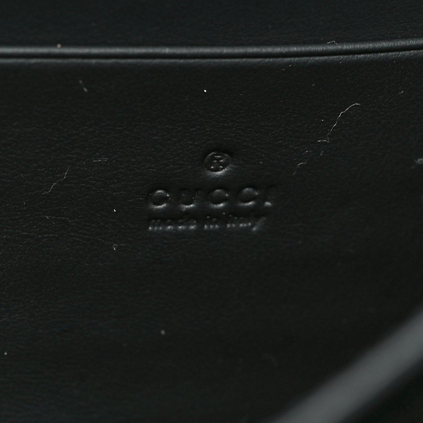 Suede Mini Dionysus Chain Wallet Black