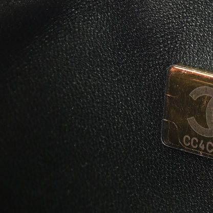 Chanel Iridescent Lambskin Quilted Mini Top Handle Rectangular Flap Dark Green 7 of 11