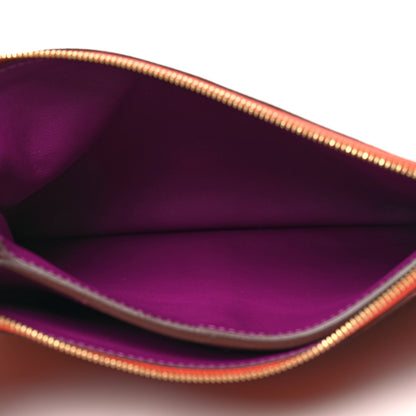 Hermes Evercolor Atout Pouch Terre Battue Anemone 5 of 9