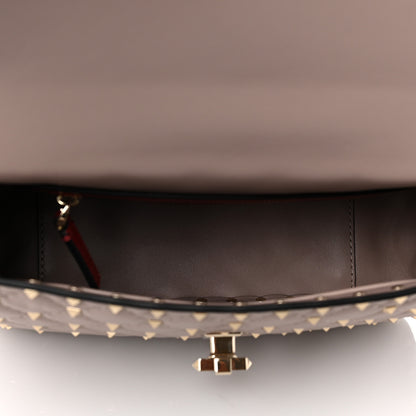Valentino Garavani Lambskin Medium Rockstud Spike Shoulder Bag Poudre 5 of 8