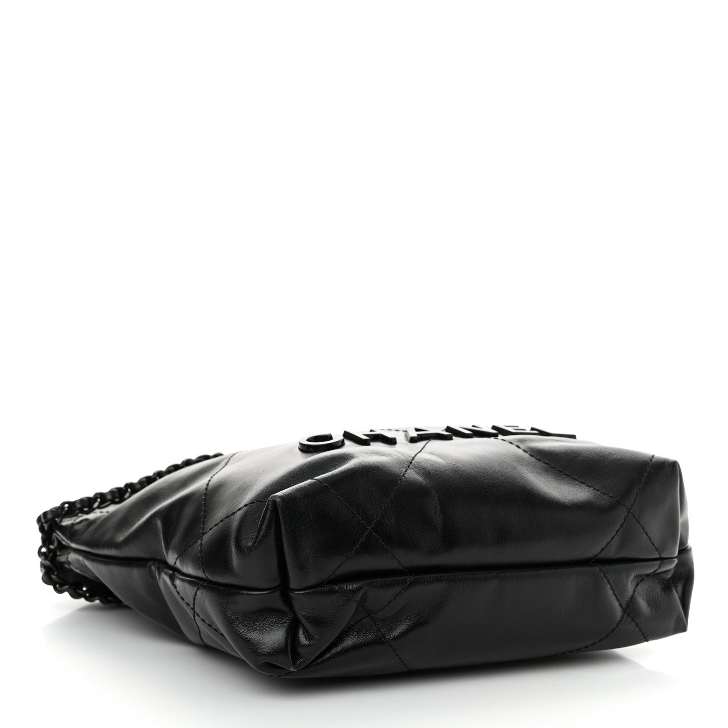 Chanel Shiny Calfskin Quilted Mini Chanel 22 So Black 4 of 11