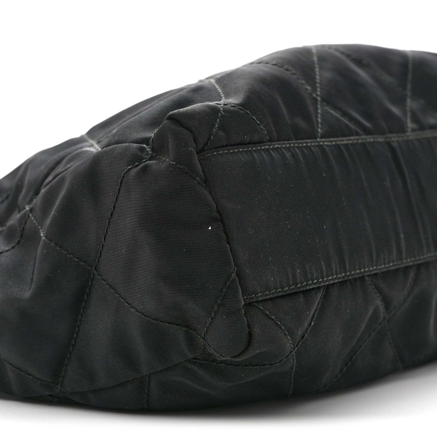 Prada Nylon Tessuto Impuntu Quilted Flap Shoulder Bag Black 7 of 10
