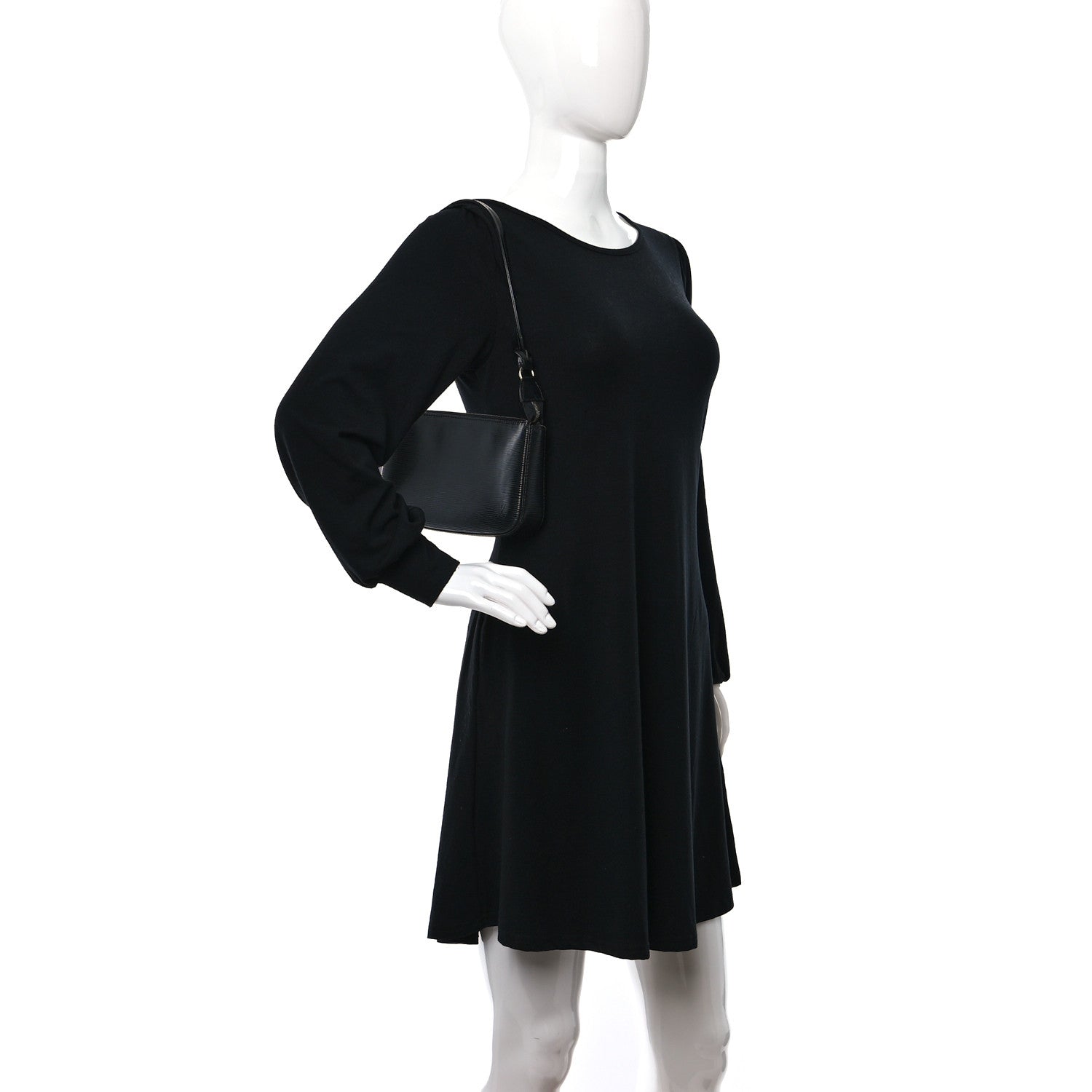 Louis Vuitton Epi Pochette Accessories NM Black 2 of 12