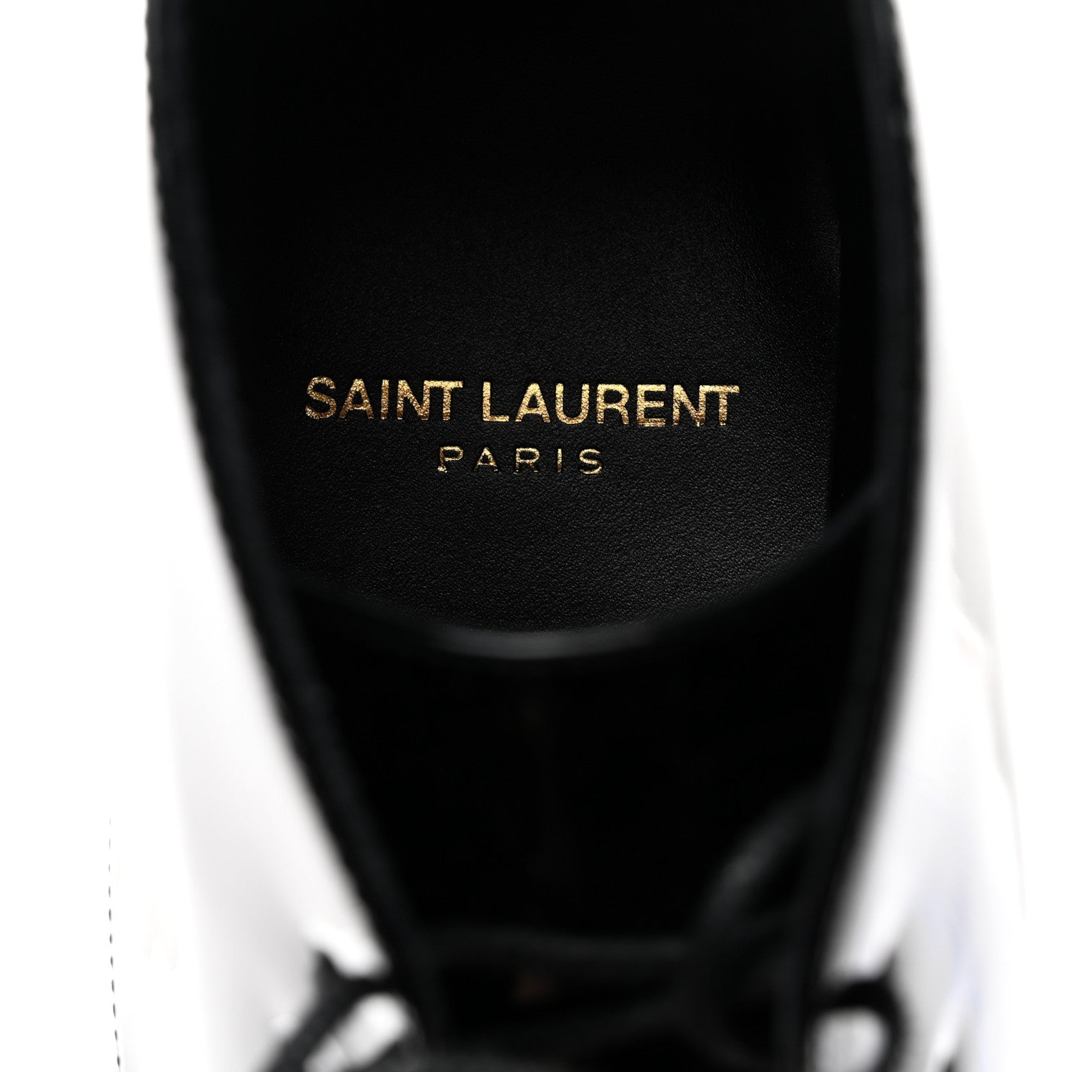 Saint Laurent Patent Calfskin Joan Ankle Boots 37 Black 7 of 9