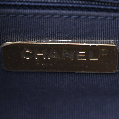 Chanel Lambskin Quilted Large Chanel 19 Flap Navy Blue 6 of 12