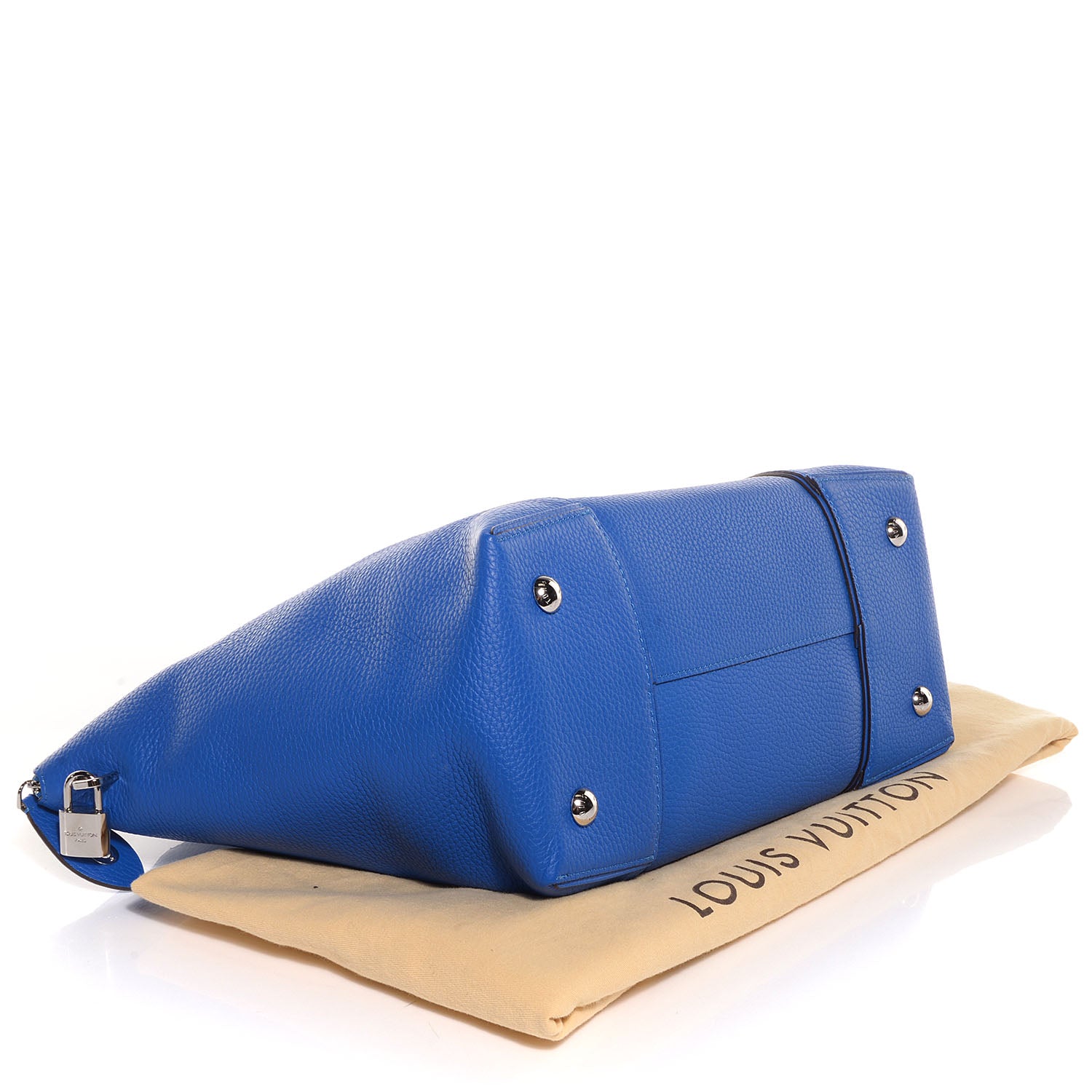 Louis Vuitton Taurillon Soft Lockit MM Outremer 4 of 8