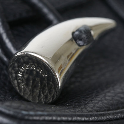 Burberry Leather Horn Toggle Tote Black 8 of 12