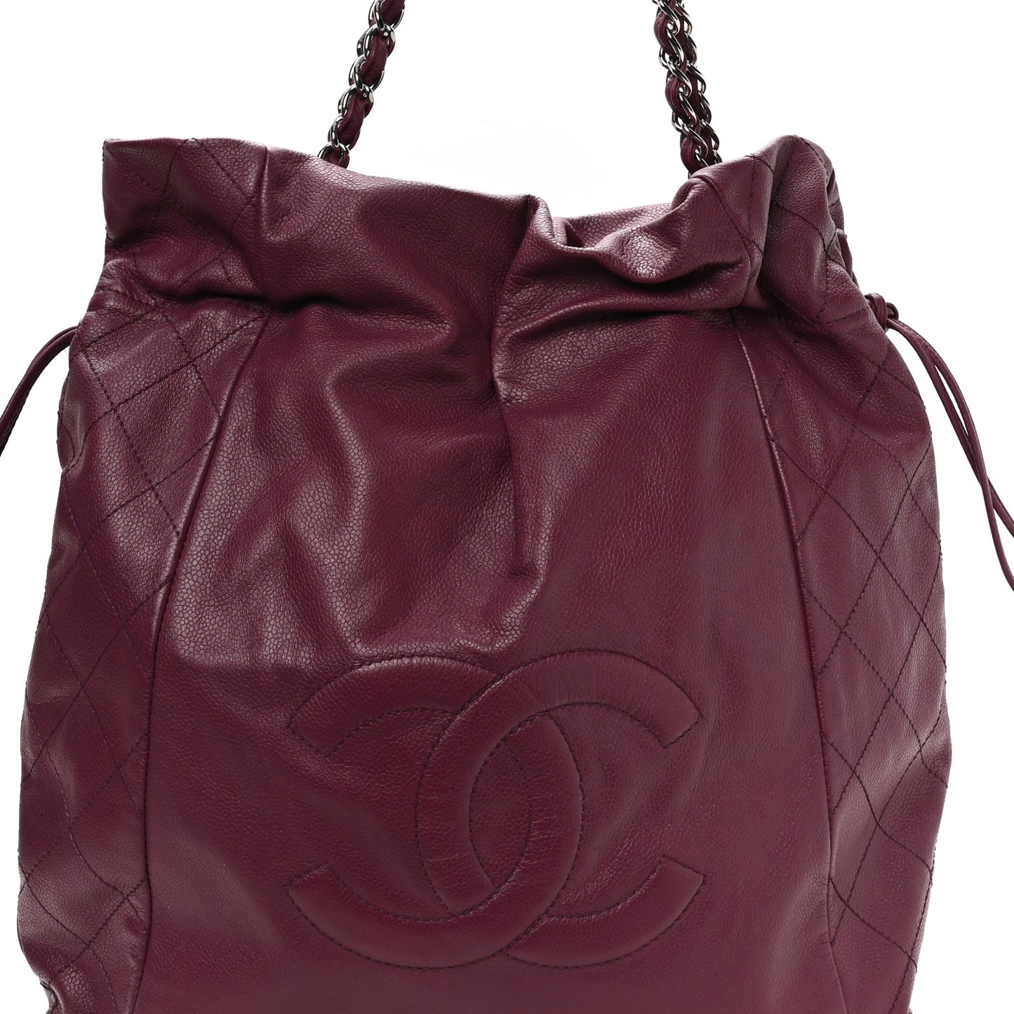 Caviar 31 Drawstring Tote Purple