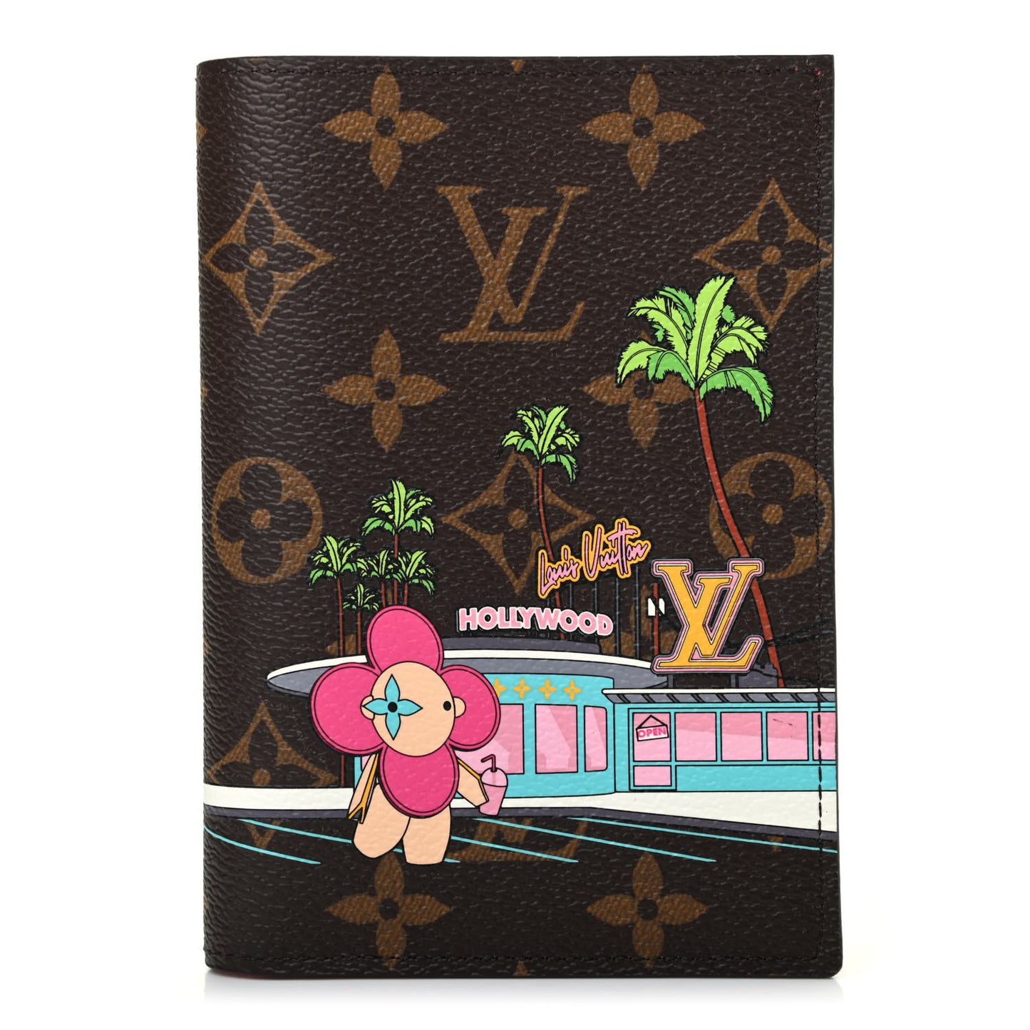 Monogram 2021 Christmas Animation Hollywood Passport Cover Fuchsia