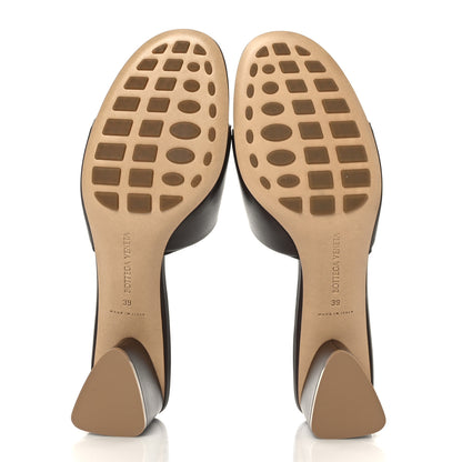 Bottega Veneta Vienna Calfskin The Band Mule Sandals 38 Bitter Chocolate 5 of 7