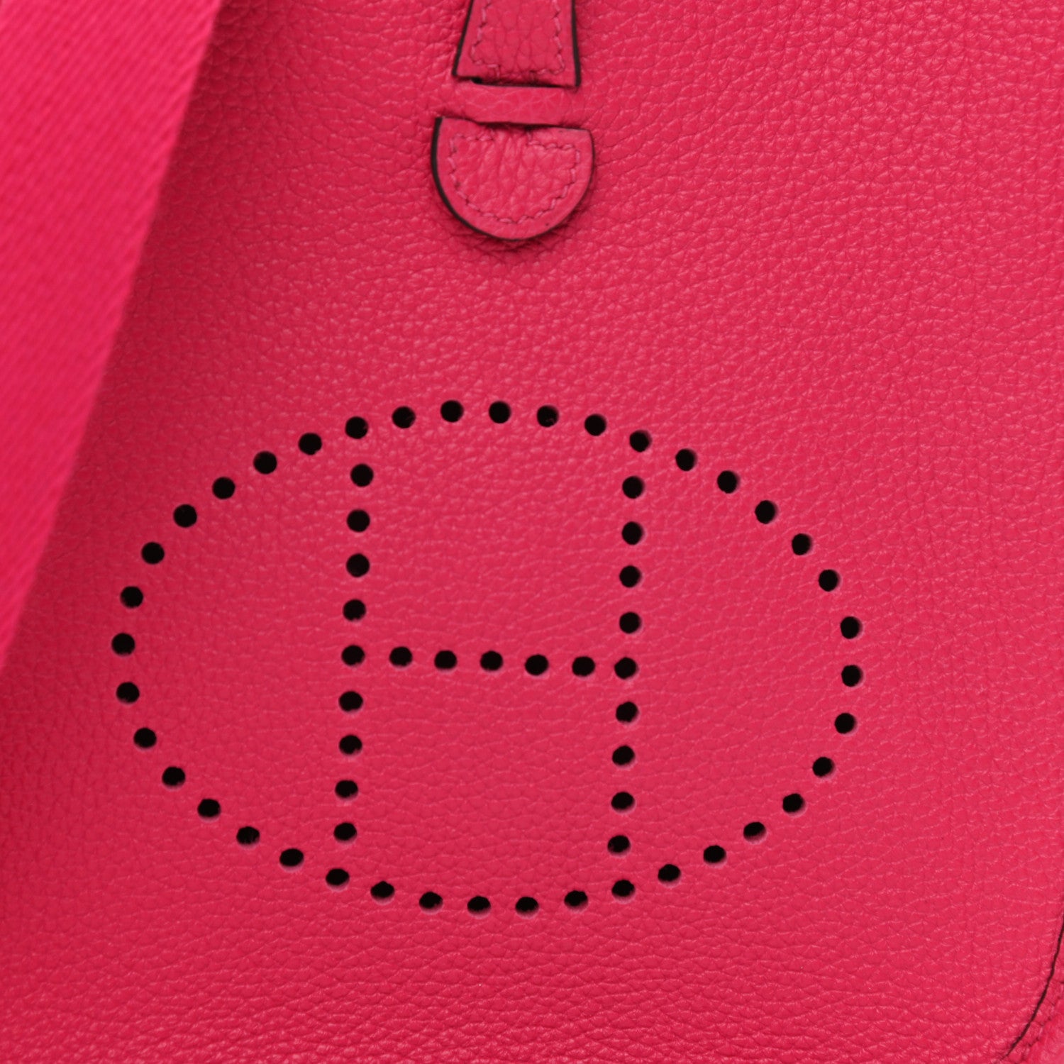 Hermes Taurillon Clemence Evelyne TPM Rose Shocking 6 of 6