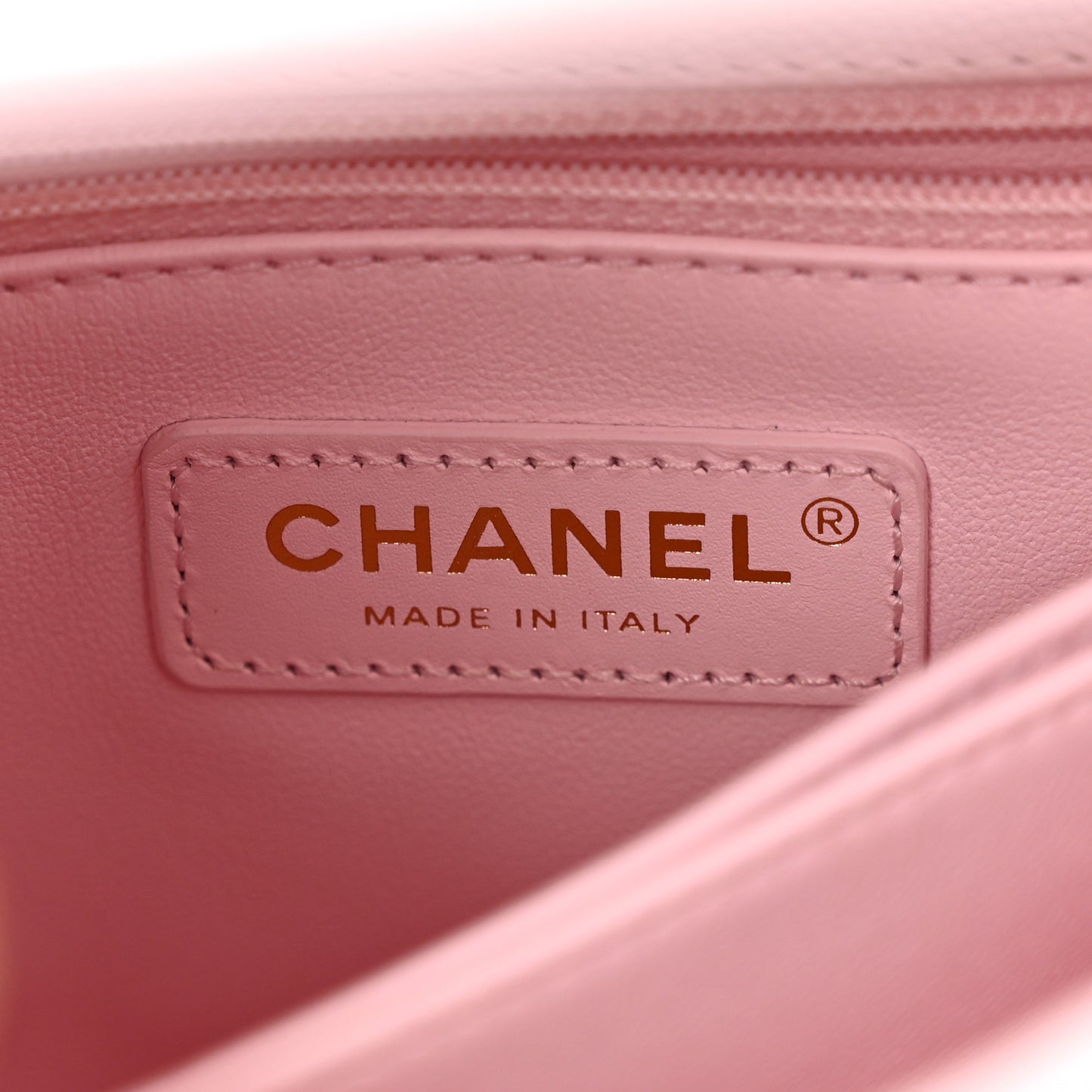 Caviar Quilted Mini Coco Handle Flap Light Pink