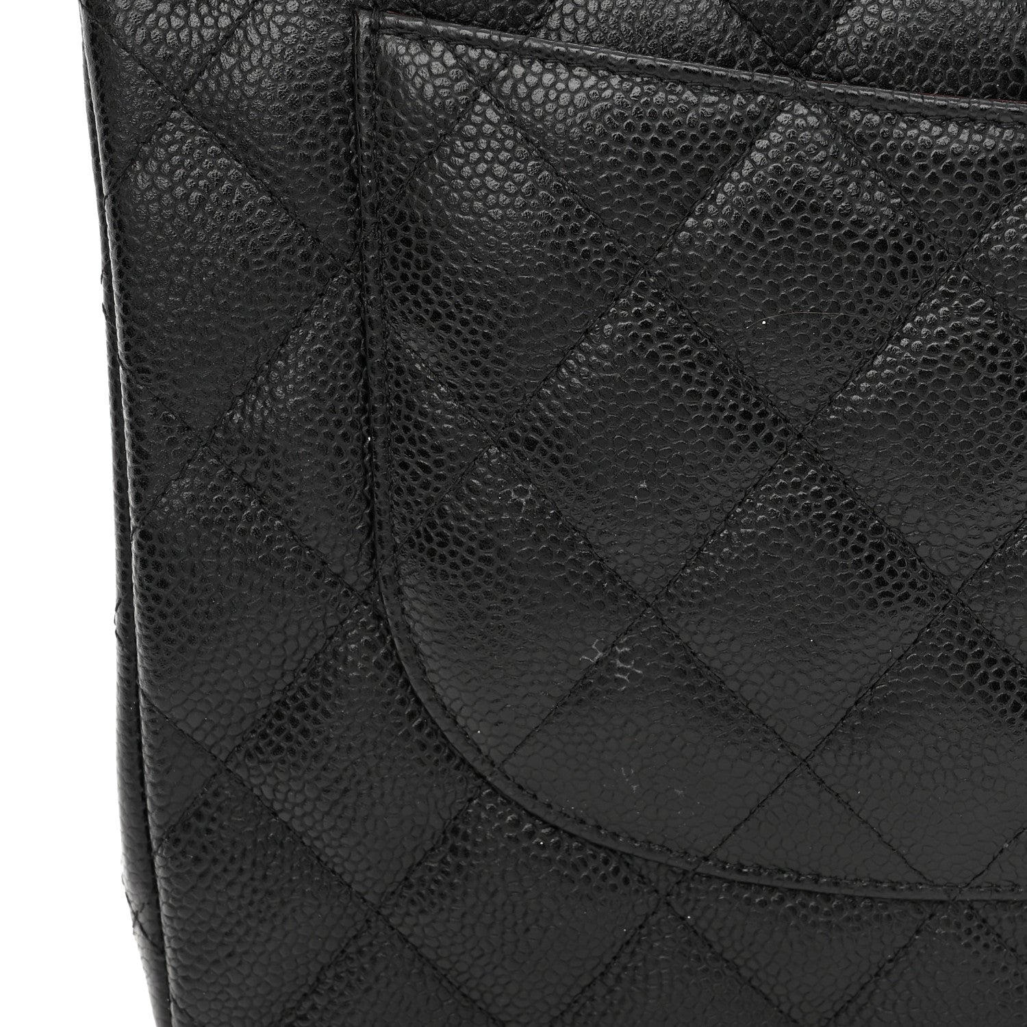 Chanel Caviar Quilted Jumbo Double Flap Black 11 of 12