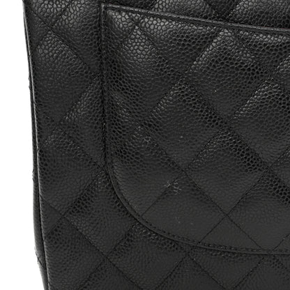 Chanel Caviar Quilted Jumbo Double Flap Black 11 of 12