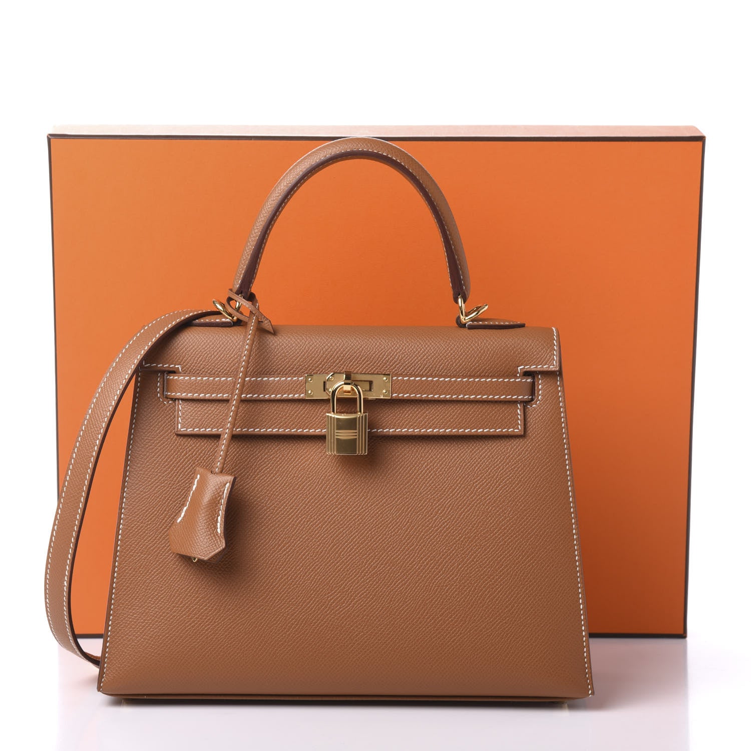 Hermes Epsom Kelly Sellier 25 Gold 12 of 12