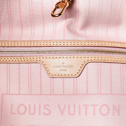 Louis Vuitton Damier Azur Neo Neverfull MM Rose Ballerine 7 of 13