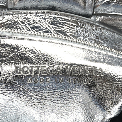 Bottega Veneta Metallic Lambskin Padded Cassette Crossbody Bag Silver 6 of 8