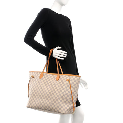 Louis Vuitton Damier Azur Neo Neverfull GM Rose Ballerine 2 of 16