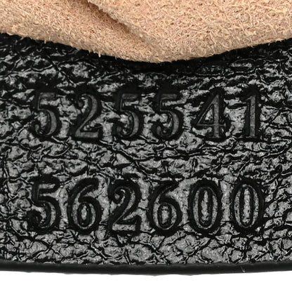 Gucci Azalea Calfskin Matelasse Heart GG Marmont Zip Pouch Black 7 of 10