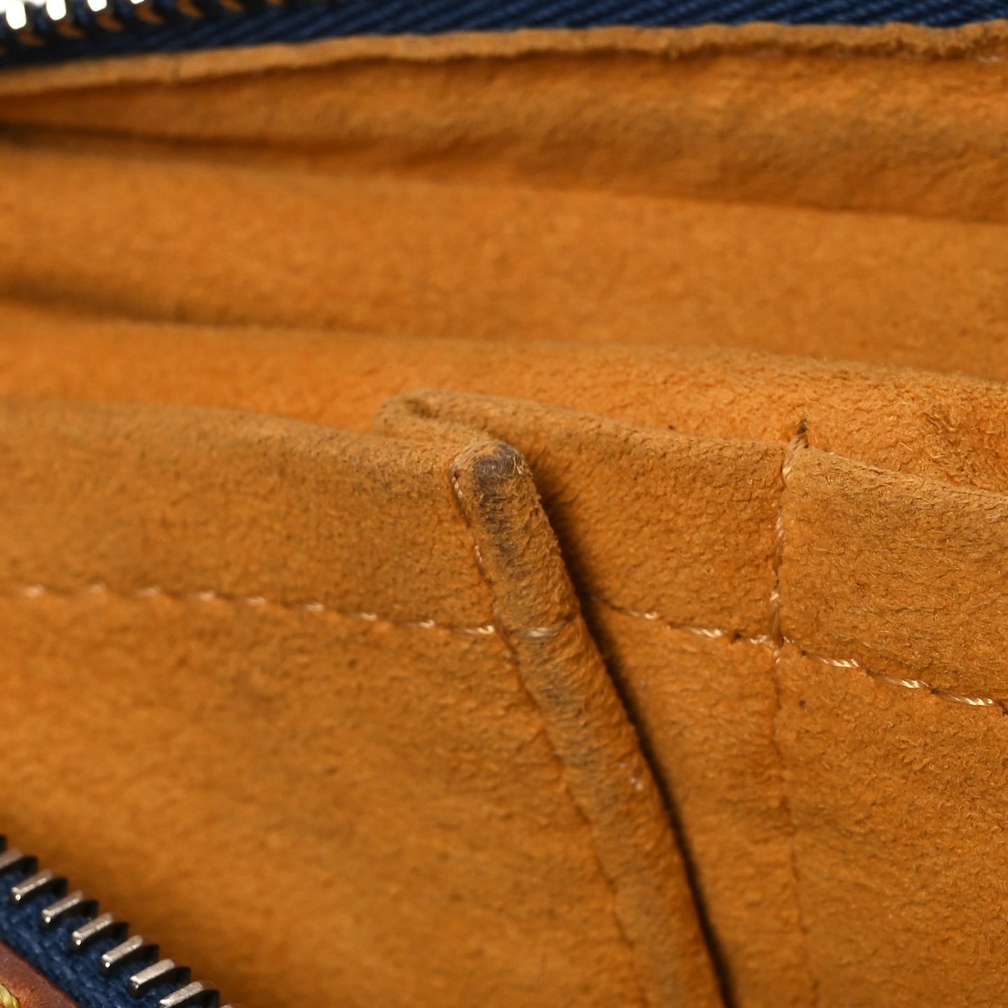 Monogram Denim Bum Bag Blue