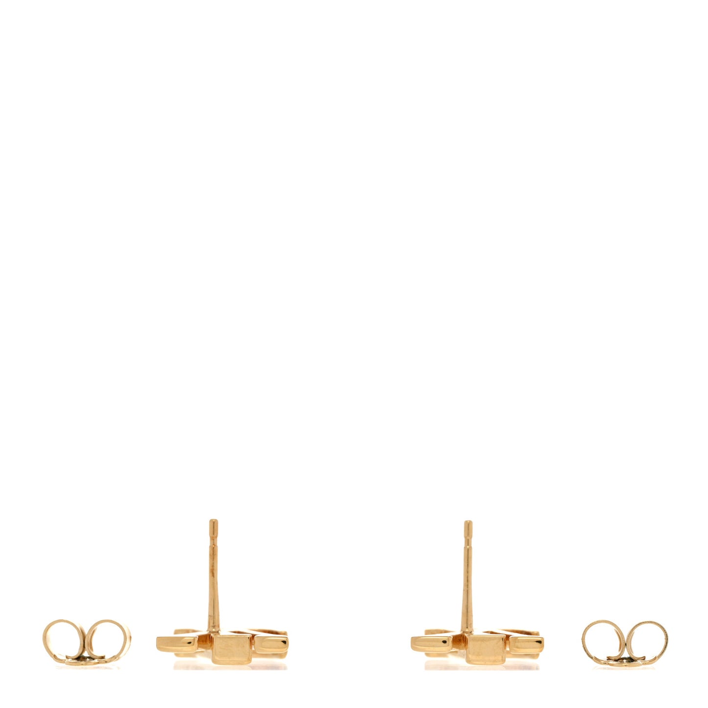 Metal LV Iconic Earrings Gold