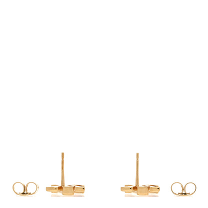 Louis Vuitton Metal LV Iconic Earrings Gold 3 of 5