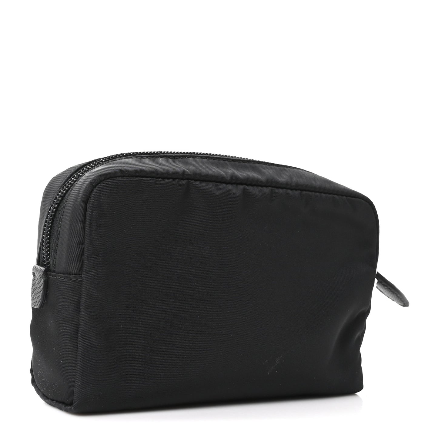 Re-Nylon Vela Saffiano Wristlet Black
