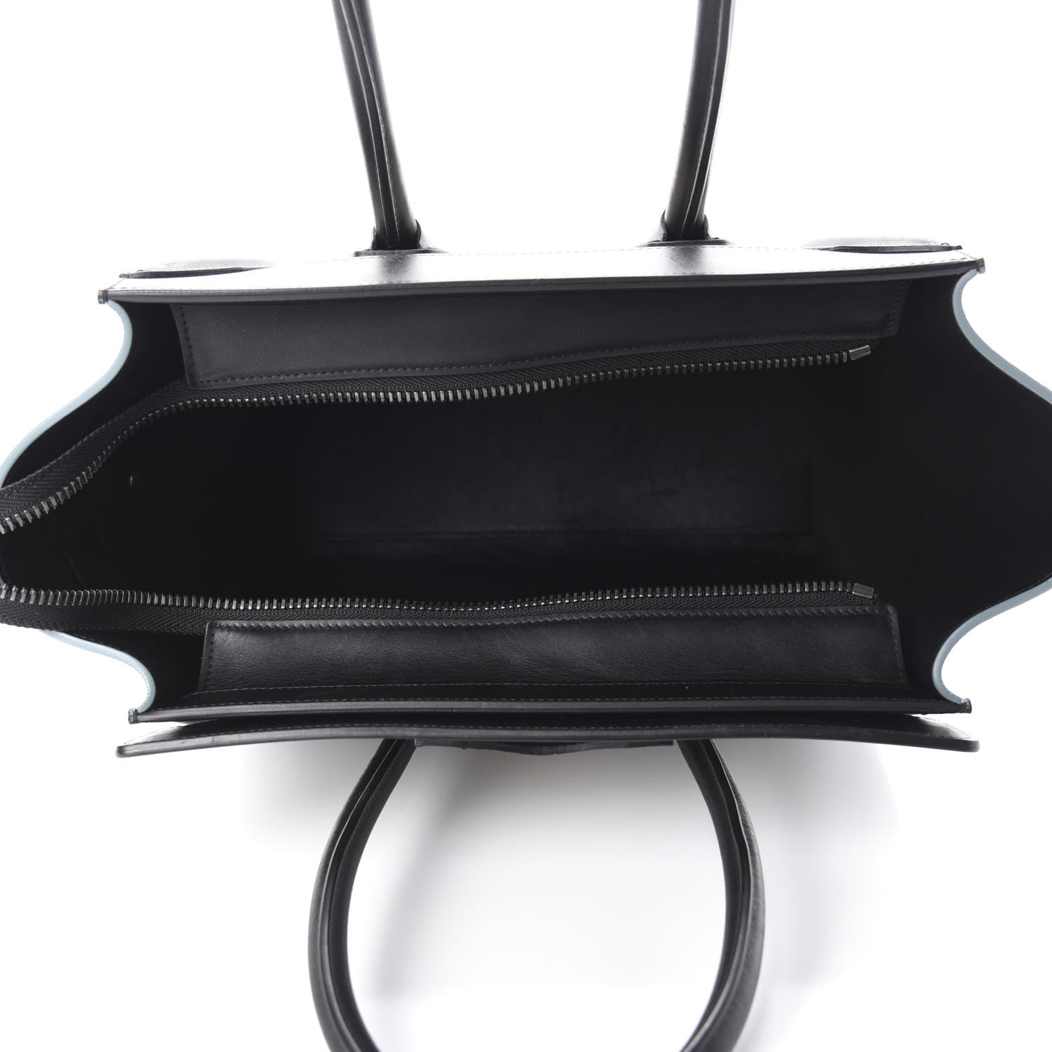 Celine Bullhide Calfskin Nubuck Micro Tri-Color Luggage Beige 5 of 9