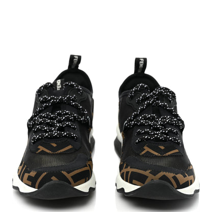Fendi Technical Mesh Lycra FFreedom Patchwork Sneakers 37.5 Black Tobacco 2 of 11