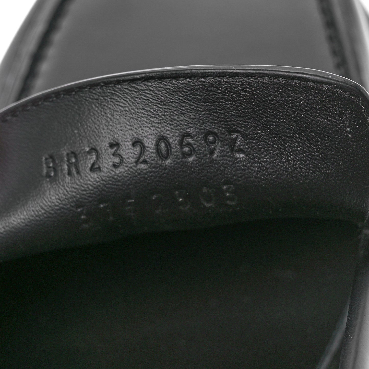 Glazed Calfskin Womens Hitch Loafers 37.5 Black