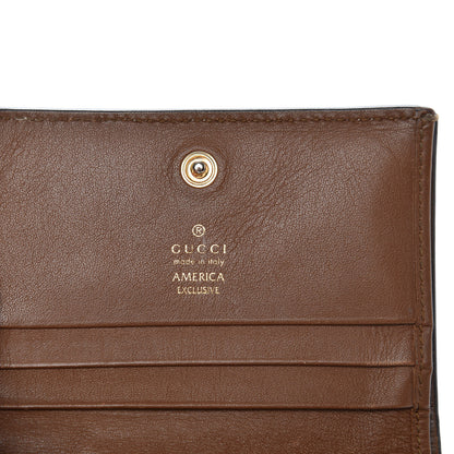 Gucci GG Supreme Monogram Rose Embroidered Print Card Case 6 of 8