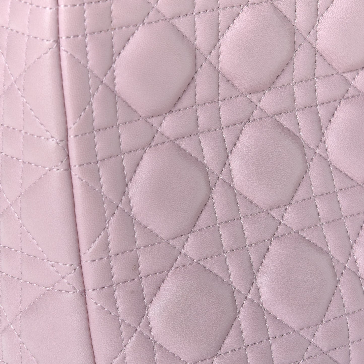 Lambskin Cannage Medium Lady Dior Light Pink