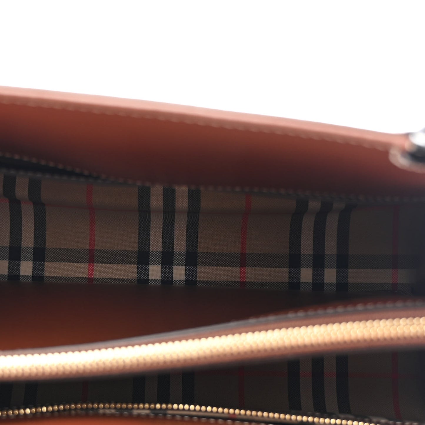 Calfskin Vintage Check Small Two Handle Title Bag  Black
