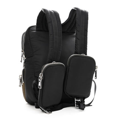 Prada Nylon Medium Boxy Backpack Black Olive 2 of 9
