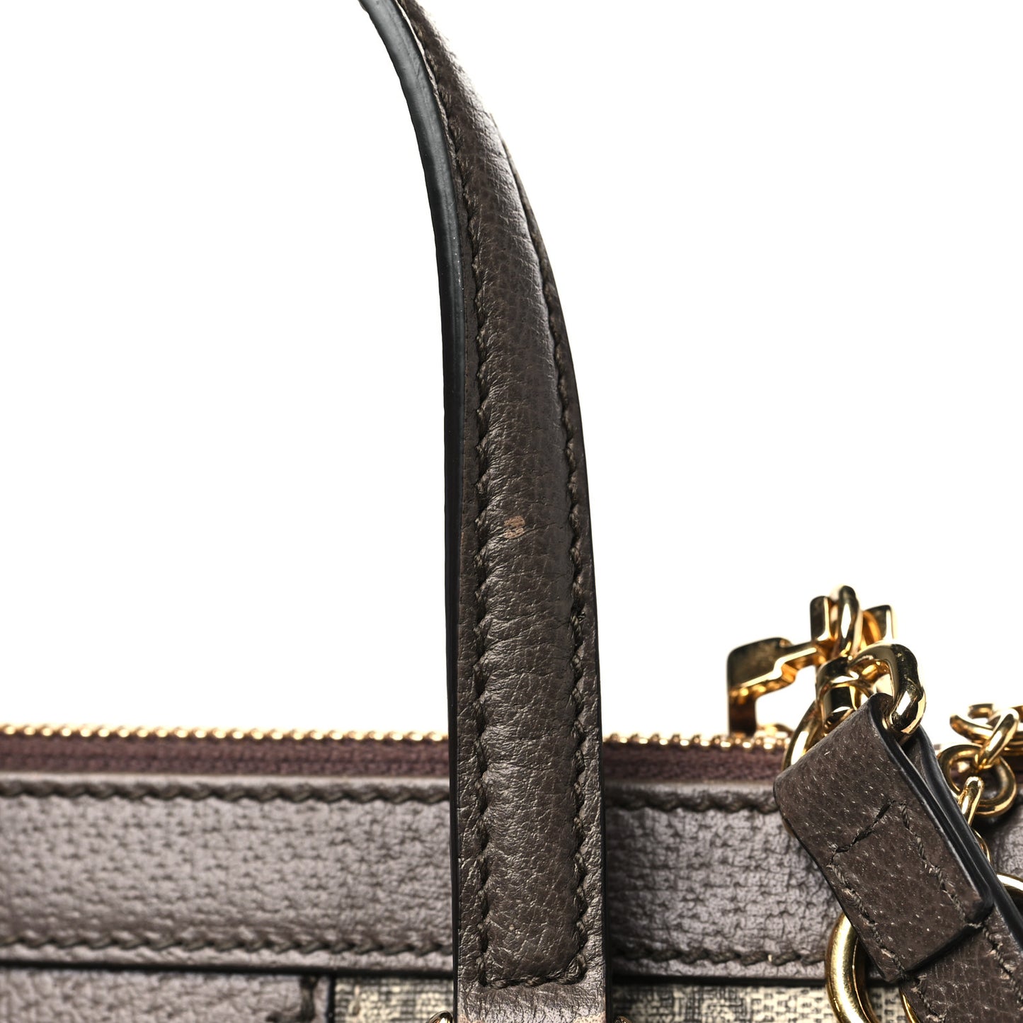 GG Supreme Monogram Small Ophidia Tote Bag Brown