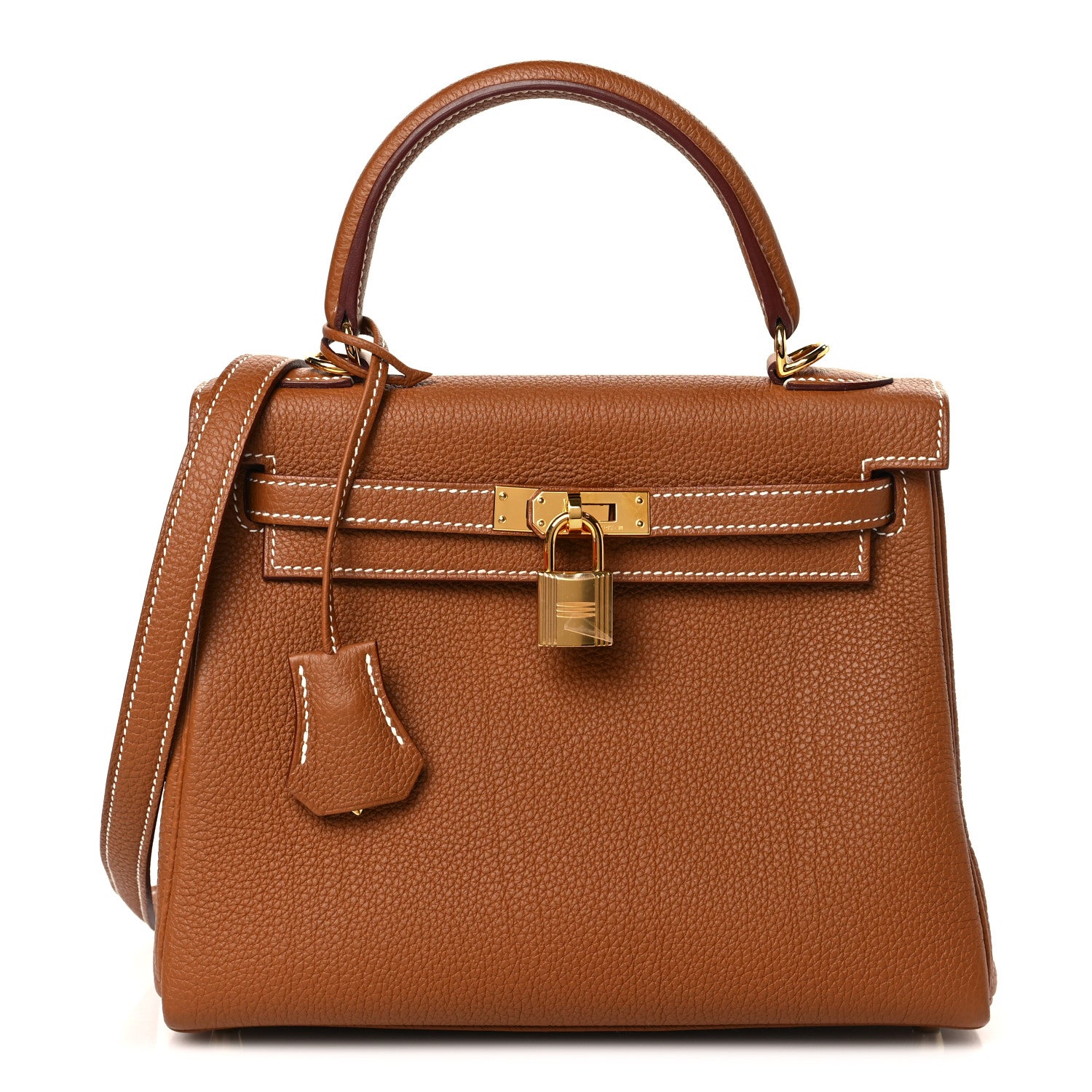 Hermes Togo Kelly Retourne 25 Gold 1 of 10